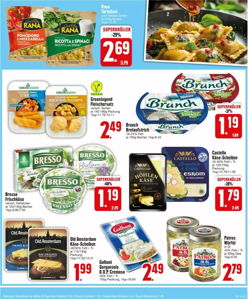 Aktueller Prospekt Edeka - Prospekte - von 15.04 bis 20.04.2024 - strona 7 - produkty: aufstrich, Becher, bresso, brot, brotaufstrich, brotaufstriche, eis, fleisch, frischkäse, gorgonzola, Käse, Old Amsterdam, würfel