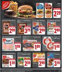 Gazetka promocyjna Edeka - Prospekte - Gazetka - ważna od 20.04 do 20.04.2024 - strona 17 - produkty: aufschnitt, burger, curry, deka, eier, eis, Geflügel, gewürz, Holz, LG, pfeffer, salami, spitzenqualität, Ti, wiener, wiener würstchen, wurst, würstchen
