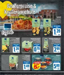 Gazetka promocyjna Edeka - Prospekte - Gazetka - ważna od 20.04 do 20.04.2024 - strona 18 - produkty: antipasti, asti, deka, eis, elle, gin, hartweizen, lasagne, mehl, parmigiano, parmigiano reggiano, pizza, Pizzamehl, reggiano, reis, Ti, tomate, tomaten, ZTE