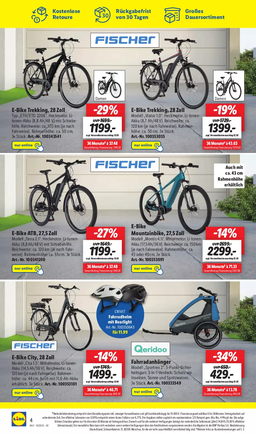 Aktueller Prospekt Lidl - Wochen-Highlights im Onlineshop - von 01.05 bis 14.05.2023 - strona 8 - produkty: akku, Anhänger, auer, crivit, dell, E-Bike, eis, elle, erde, Fahrrad, fahrradhelm, Mode, Mountainbike, ndk, reis, rwe, sekt, Sport, Ti, wasser