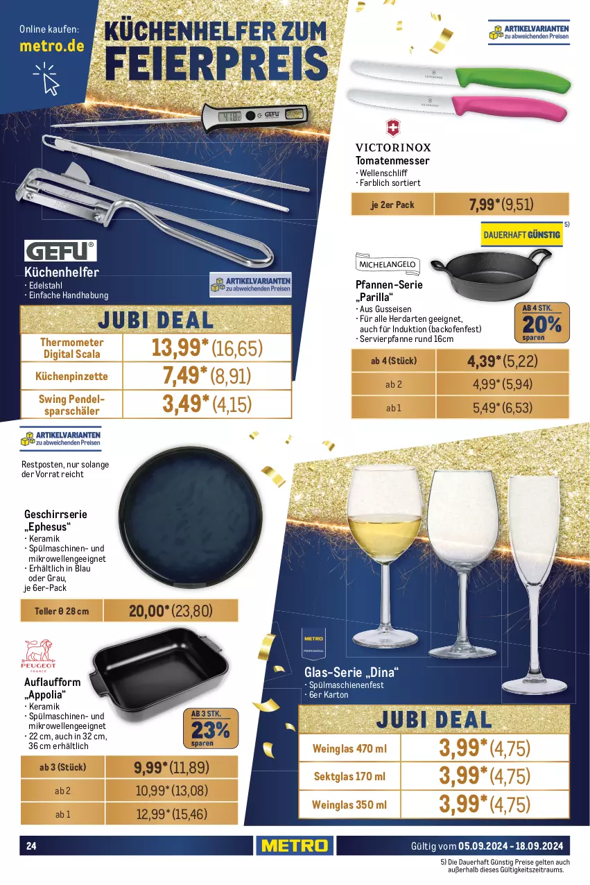 Aktueller Prospekt Metro - Food-NonFood - von 05.09 bis 18.09.2024 - strona 24 - produkty: asti, auer, backofen, ball, Bartisch, besteck, bio, briketts, edelstahl, eier, eis, elle, gabel, gasgrill, geschirr, Geschirrserie, grill, grillfläche, grillholzkohle, herdarten, Holz, holzkohle, Kocher, küche, Küchen, Küchenhelfer, lack, Löffel, messer, Metro, mikrowelle, natur, Ofen, pfanne, pfannen, Pinzette, reis, rwe, sac, sekt, Serviette, servietten, spülmaschinen, teller, thermometer, Ti, tisch, tomate, tomaten, wein