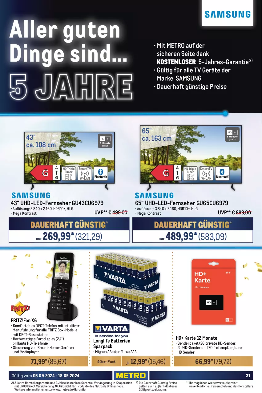 Aktueller Prospekt Metro - Food-NonFood - von 05.09 bis 18.09.2024 - strona 31 - produkty: Apple, auer, auto, batterie, batterien, dell, eis, elle, ente, fernseher, fritz, LG, longlife, Metro, Mode, office, reis, ring, sim, Spiele, Spielekonsolen, steckdose, telefon, teller, Ti, tisch, uhd, usb