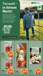 Gazetka promocyjna Rewe - Prospekte - Gazetka - ważna od 16.03 do 16.03.2024 - strona 15 - produkty: bio, decke, eis, erde, fleisch, fleischwurst, hirtenkäse, HP, Käse, milch, pfeffer, rewe bio, salami, schnitten, Ti, Tiere, wurst
