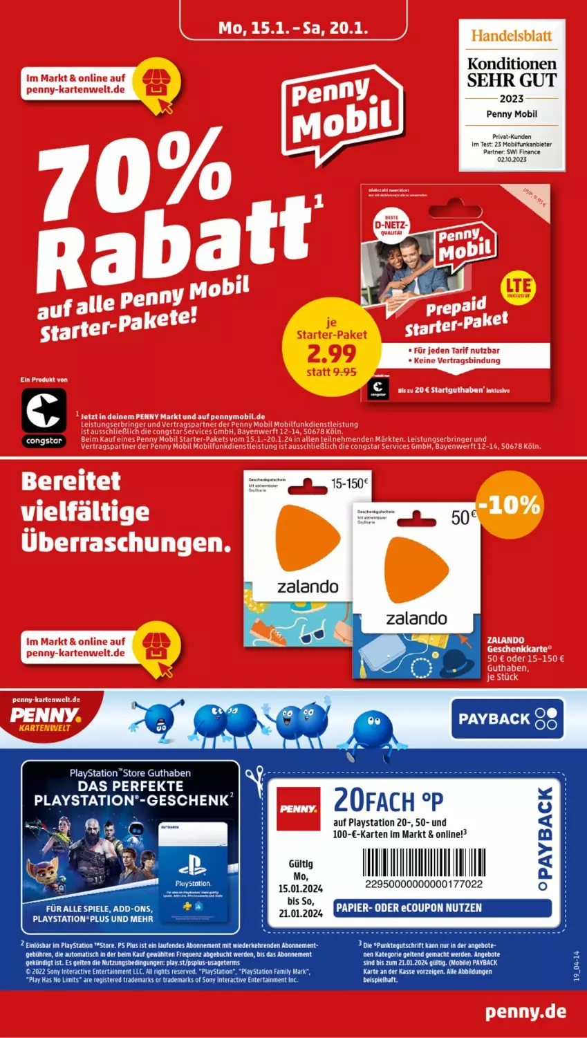 Aktueller Prospekt Penny - Prospekte - von 15.01 bis 20.01.2024 - strona 19 - produkty: auto, buch, coupon, eis, ente, erde, Laufen, lays, papier, payback, PlayStation, sony, Spiele, tee, Ti, tisch