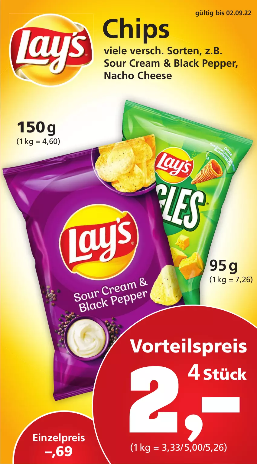 Aktueller Prospekt Thomas Philipps - Prospektwerbung - von 22.08 bis 27.08.2022 - strona 9 - produkty: angebot, angebote, chips, eis, Handy, lack, nacho, nacho cheese, reis, sour cream, Ti, vorteilspreis