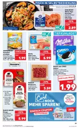 Gazetka promocyjna Kaufland - Prospekt - Gazetka - ważna od 10.04 do 10.04.2024 - strona 23 - produkty: agrarfrost, alpenmilch, angebot, angebote, beere, beeren, beutel, burger, coupon, coupons, Crazy Frites, creme, eis, escal, filet, filets, fisch, fleisch, frischkäse, garnelen, geback, himbeer, himbeere, himbeeren, ilag, joghur, joghurt, K2, kartoffel, Käse, Kette, kräuter, Kroketten, lachs, milch, milka, oreo, quark, rezept, rezepte, rind, rindfleisch, salat, Schal, Schale, schoko, schokolade, speisequark, stieleis, Ti, tiefkühlkost, vanille