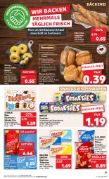 Gazetka promocyjna Kaufland - Prospekt - Gazetka - ważna od 10.04 do 10.04.2024 - strona 27 - produkty: angebot, angebote, auer, baguette, Bau, Bauer, beutel, brötchen, cheesecake, creme, Dickmann's, Donut, eis, frucht, joghur, joghurt, Jubiläums, kartoffel, ketchup, lindor, lindt, linsen, mac, mango, mehl, natur, nestlé, Ofen, olive, oliven, olivenöl, passionsfrucht, quark, rum, rwe, saft, salz, schoko, schokolade, Schokolinsen, smarties, snack, snacks, steinofen, storck, süsswaren, Ti, tisch, zucker