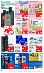 Gazetka promocyjna Kaufland - Prospekt - Gazetka - ważna od 10.04 do 10.04.2024 - strona 32 - produkty: aktionspreis, angebot, beutel, bio, Brei, coupon, creme, deo, deo roll-on, dusche, eis, folgemilch, freche freunde, frucht, haarspray, hansaplast, hipp, LG, milch, nivea, omega, Omega-3, Pants, pflaster, pflegedusche, reis, roll-on, Roller, Schütze, shampoo, shampoo oder spülung, snack, spülung, syoss, Ti, Unterwäsche, vita, Vitamine, windeln, Yo, ZTE, zucker