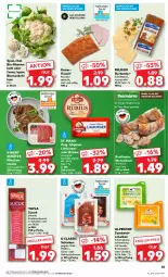 Gazetka promocyjna Kaufland - Prospekt - Gazetka - ważna od 10.04 do 10.04.2024 - strona 45 - produkty: angebot, angebote, auer, bio, blume, blumen, blumenkohl, brot, burger, burlander, cheddar, eis, emmentaler, fleisch, gouda, gyros, jungbullen, Kaiser, Käse, kasseler, knoblauch, LG, Limburger, milram, minutensteaks, mit gouda, natur, nuss, pfeffer, Rauch, Rubius, saft, sandwich, schinken, Schmelzkäse, schmelzkäsezubereitung, schnittkäse, St. Mang, steak, steaks, Sucuk, Ti, wurst