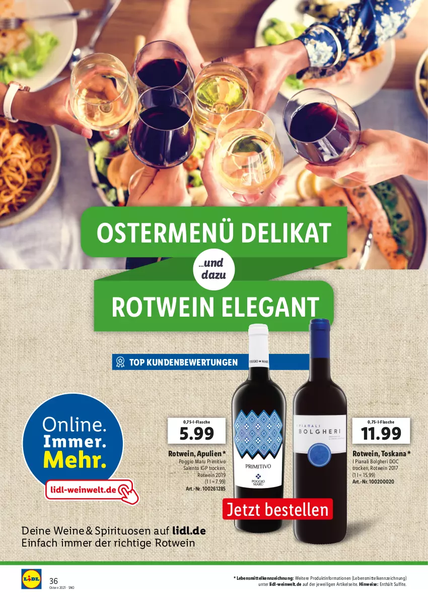 Aktueller Prospekt Lidl - Beste Weine für jeden Anlass - von 27.05 bis 31.05.2021 - strona 36