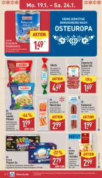 Gazetka promocyjna Aldi Nord - Von Montag - Gazetka - ważna od 24.01 do 24.01.2026 - strona 10 - produkty: aus der tiefkühlung, Becher, beutel, dovgan, eis, fleisch, gin, kabanos, kondensmilch, milch, nuss, pelmeni, pute, Rauch, reis, rouladen, salami, schwein, schweine, schweinefleisch, Tasche, taschen, taschki, Ti, Ungarische Salami, wein, weine, WICK, würstchen, ZTE, zucker