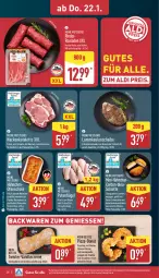Gazetka promocyjna Aldi Nord - Von Montag - Gazetka - ważna od 24.01 do 24.01.2026 - strona 26 - produkty: aldi, backwaren, bio, braten, brustfilet, cheddar, creme, Donut, eis, filet, geback, gewürz, gouda, grill, jalapeño, Käse, kotelett, kräuter, lamm, lammkeule, marinade, mit gouda, nacho, Ofen, paprika, pizza, Pizzateig, reis, rind, rinder, Rinderroulade, rinderrouladen, rouladen, sauce, Schal, Schale, schinken, Schmelzkäse, schwein, Soße, Ti, tisch, tomate, tomaten, vanille, wein