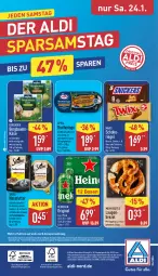 Gazetka promocyjna Aldi Nord - Von Montag - Gazetka - ważna od 24.01 do 24.01.2026 - strona 32 - produkty: aldi, alleinfuttermittel, auer, auto, Bau, Bauer, bergader, braten, Bratheringe, braun, brezel, elle, geback, gin, heineken, hering, Käse, magazin, mars, nassfutter, nuss, papier, pute, riegel, ring, saft, salz, sauce, schoko, sheba, snickers, telefon, Ti, twix, ZTE