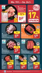 Gazetka promocyjna Aldi Nord - Von Montag - Gazetka - ważna od 24.01 do 24.01.2026 - strona 4 - produkty: bio, braten, bratwurst, eis, ente, filet, fleisch, grill, gulasch, hackfleisch, hähnchenbrust, kasseler, natur, Ofen, rind, Rückenbraten, rwe, schinken, schnitzel, schwein, schwein und rind, Ti, vom schwein und rind, wein, wurst