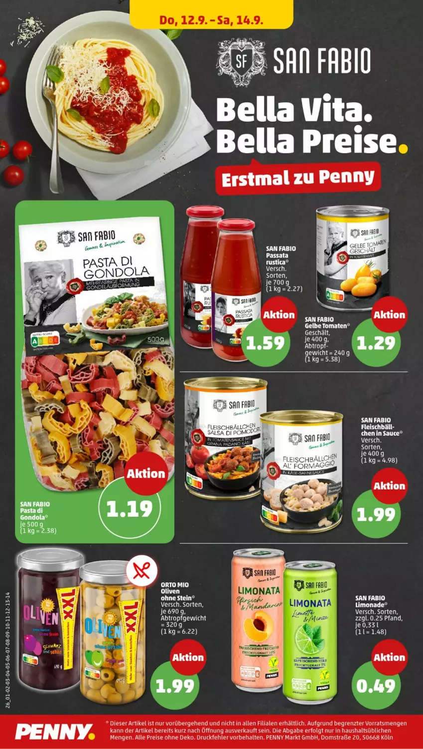 Aktueller Prospekt Penny - Prospekte - von 09.09 bis 14.09.2024 - strona 26 - produkty: bio, eis, fleisch, LG, limo, limonade, reis, Ti, tomate, tomaten, ZTE