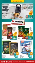 Gazetka promocyjna Penny - Prospekte - Gazetka - ważna od 14.09 do 14.09.2024 - strona 15 - produkty: bohne, bohnen, bohnenkaffee, chips, chipsfrisch, Donut, donuts, eis, kaffee, knoppers, Knuspermüsli, latte, müsli, nescafe, Ti, waffeln
