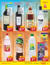 Gazetka promocyjna Netto Marken-Discount - Filial-Angebote - Gazetka - ważna od 01.07 do 01.07.2023 - strona 21 - produkty: angebot, auer, bestpreis, bio, cabernet, cabernet sauvignon, dauertiefpreis, doppio passo, eis, fleisch, frankfurter, frucht, fuze tea, gallo, gallo family, getränk, getränke, grill, Käse, mac, mit frucht, ouzo, passo, pasta, Pastagericht, primitivo, reis, rotwein, sauvignon, schweppes, tee, Ti, tiefpreis, volvic, wasser, wein, ZTE