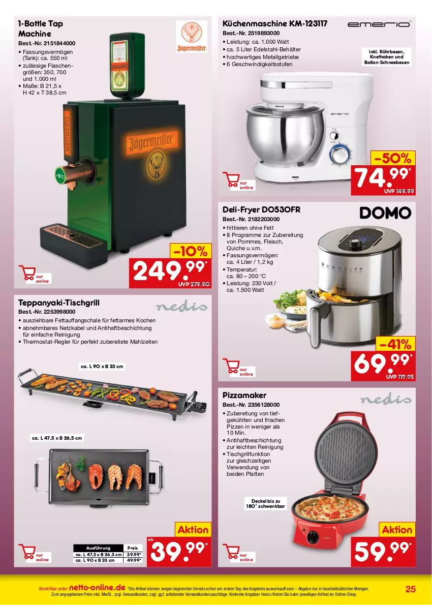 Aktueller Prospekt Netto Marken-Discount - Online-Angebote November - von 01.11 bis 30.11.2023 - strona 25 - produkty: angebot, ball, Behälter, decke, Deckel, edelstahl, eis, flasche, fleisch, grill, küche, Küchen, küchenmaschine, latte, LG, mac, ndk, pizza, pommes, Quiche, Reinigung, reis, rwe, Schal, Schale, Schneebesen, thermostat, Ti, Tiere, tisch, tischgrill, ZTE