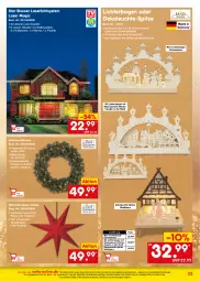 Gazetka promocyjna Netto Marken-Discount - Online-Angebote November - Gazetka - ważna od 30.11 do 30.11.2023 - strona 23 - produkty: angebot, Dekoleuchte, dekoration, eis, Germ, Holz, Kranz, leds, Leuchte, ndk, papier, reis, telefon, Ti, weihnachten, Weihnachtskranz, Weihnachtsstern, ZTE