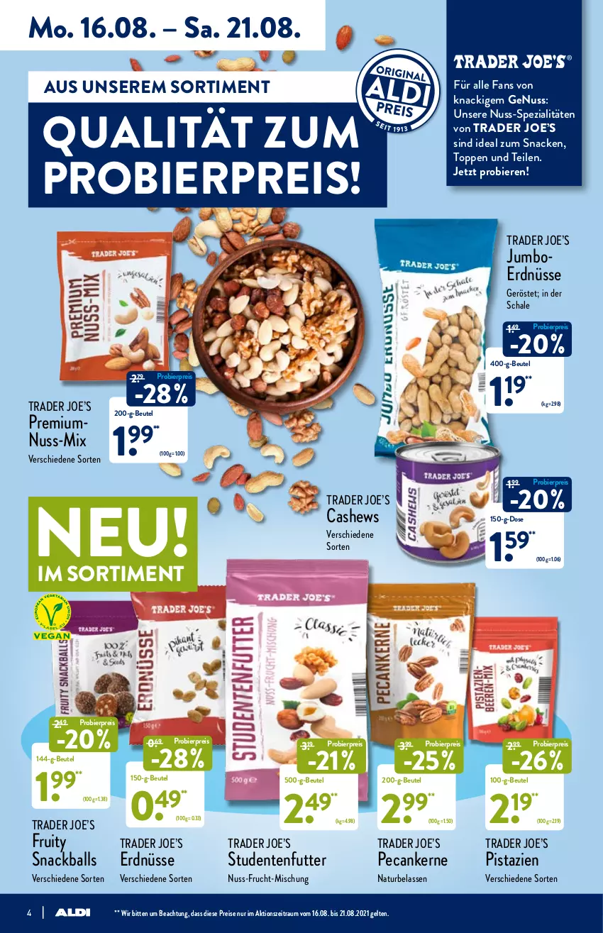 Aktueller Prospekt Aldi Nord - Aldi-Aktuell - von 16.08 bis 21.08.2021 - strona 4