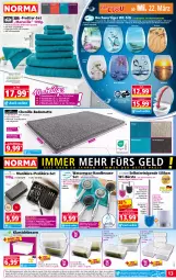 Gazetka promocyjna Norma - Norma - Gazetka - ważna od 27.03 do 27.03.2023 - strona 13 - produkty: aubergine, auto, Bad, badematte, Bau, baumwolle, Bebe, Blüte, braun, brause, brauseschlauch, bürste, bürsten, champagne, champagner, decke, Deckel, edelstahl, eis, elle, Frottier-Set, Garten, Gästetücher, gin, gsw, handbrause, handschuhe, handtücher, kirsch, Klarsichtbox, LG, lorenz, mars, messer, Nagelfeile, Nagelzange, ndk, passend für alle, perlen, Pinzette, Reinigung, reis, Ria, Schere, schlauch, schrauben, schuhe, Spülen, Ti, tücher, wandhalterung, waschhandschuh, wasser, WC-Bürste, wc-sitz, wolle