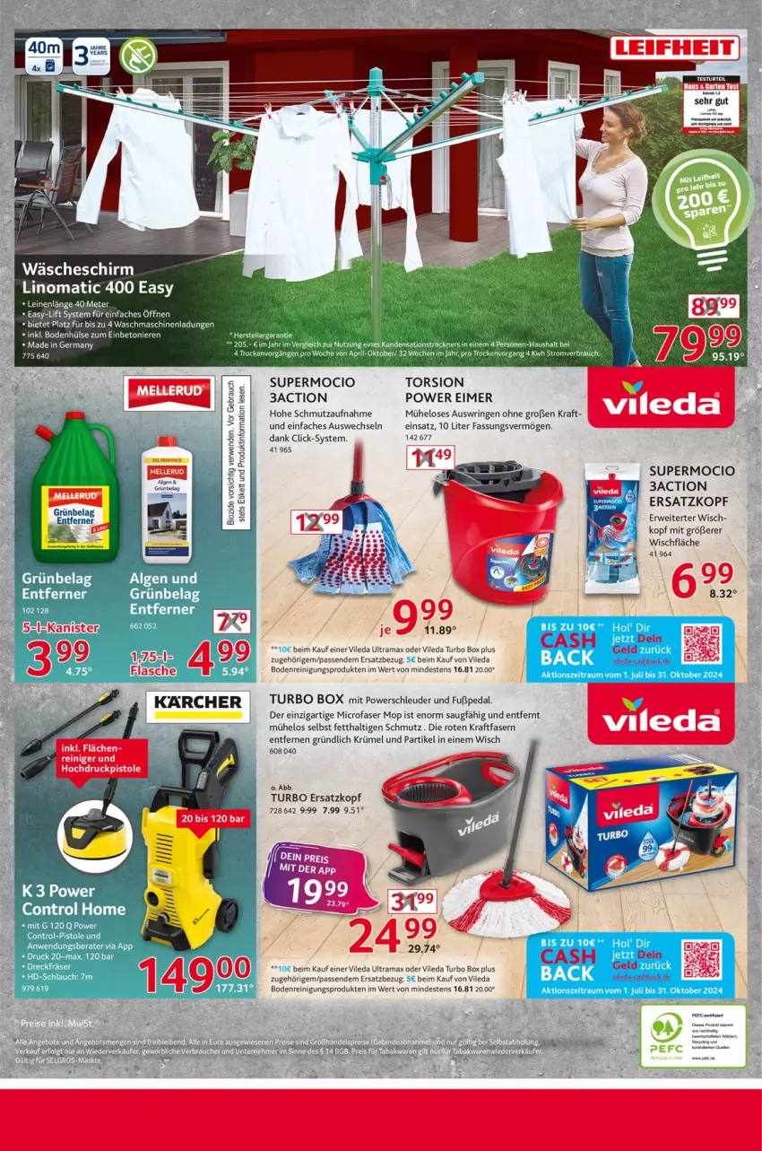 Aktueller Prospekt Selgros - Non Food - von 29.08 bis 04.09.2024 - strona 12 - produkty: eimer, Germ, Hela, karcher, kraft, leine, rama, reiniger, Reinigung, ring, rwe, Ti, vileda, wäscheschirm, waschmaschine, waschmaschinen