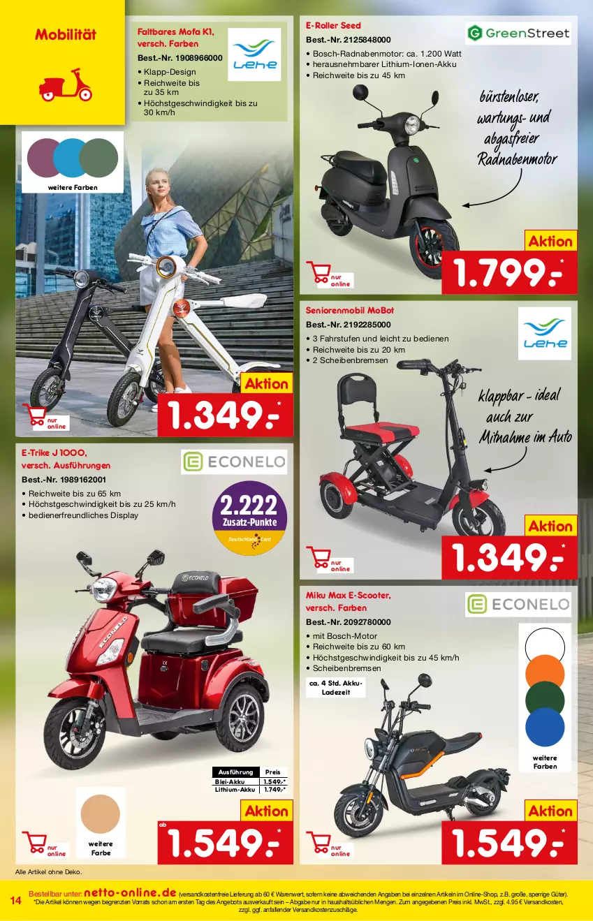 Aktueller Prospekt Netto Marken-Discount - Online-Magazin September - von 01.09 bis 31.08.2021 - strona 14