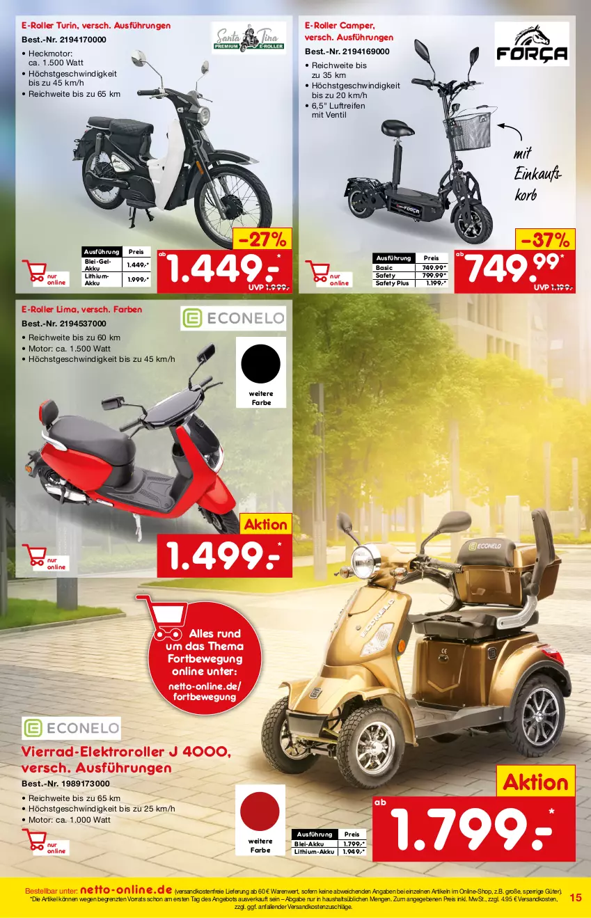 Aktueller Prospekt Netto Marken-Discount - Online-Magazin September - von 01.09 bis 31.08.2021 - strona 15