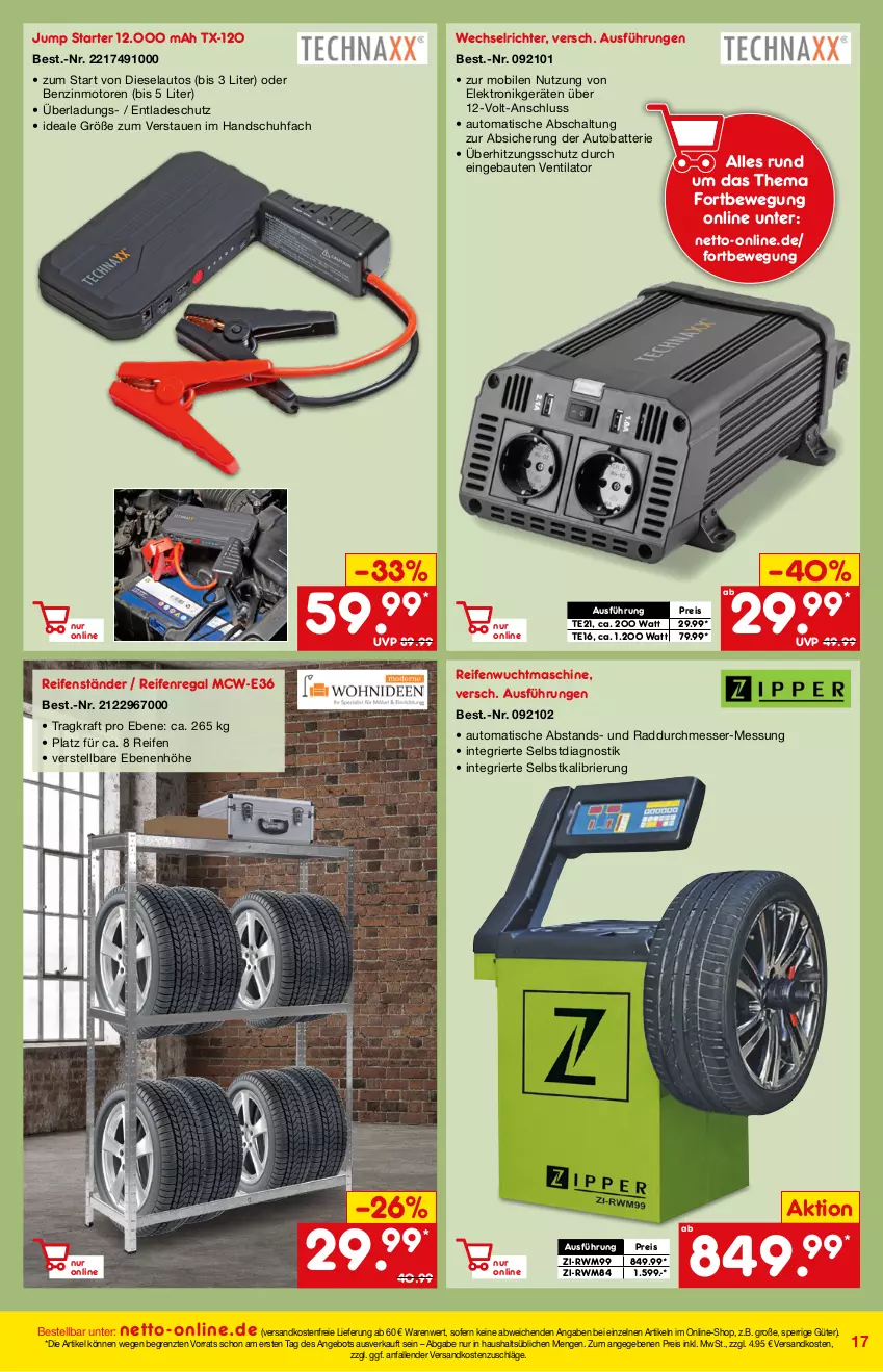 Aktueller Prospekt Netto Marken-Discount - Online-Magazin September - von 01.09 bis 31.08.2021 - strona 17