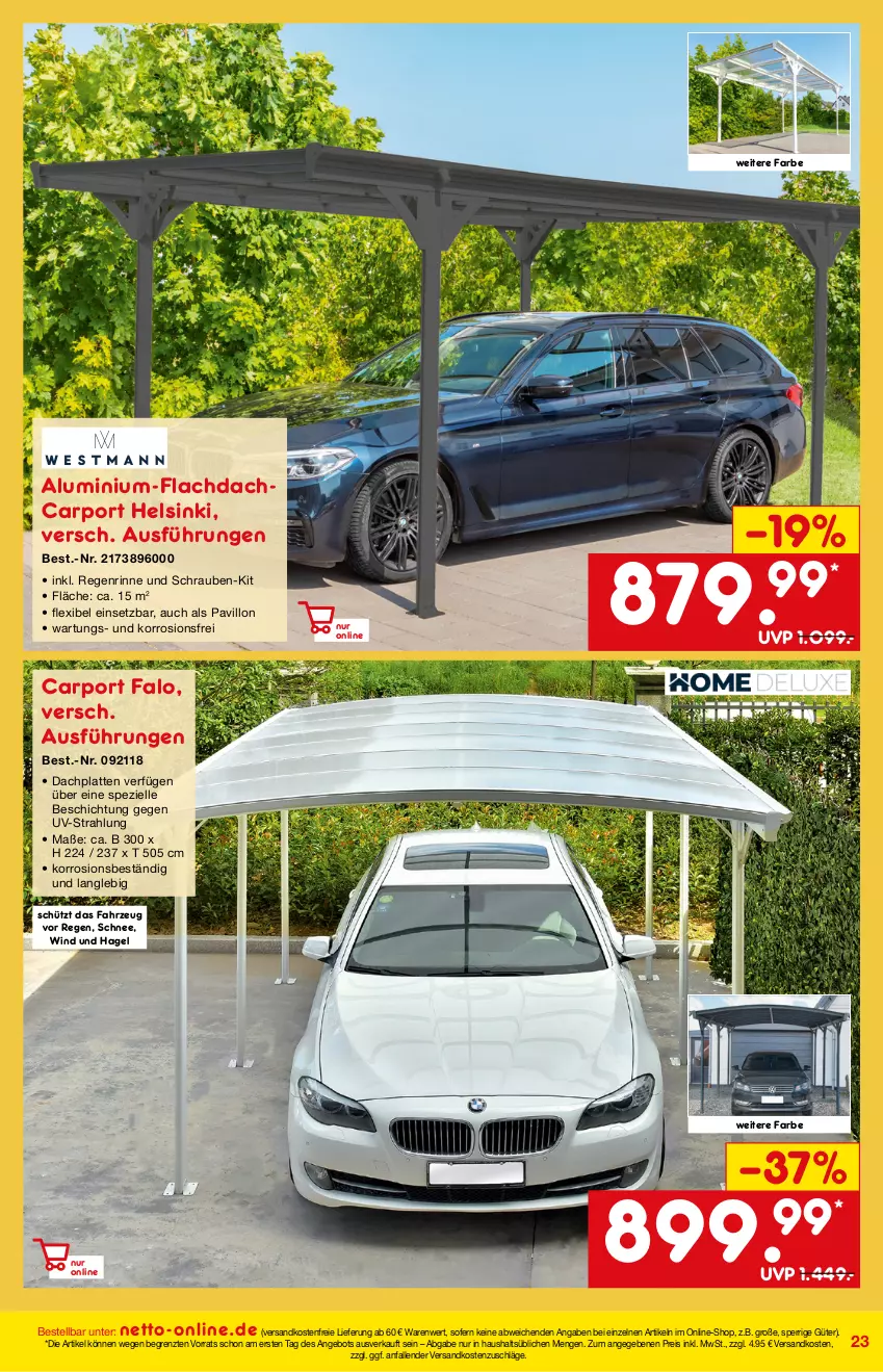 Aktueller Prospekt Netto Marken-Discount - Online-Magazin September - von 01.09 bis 31.08.2021 - strona 23