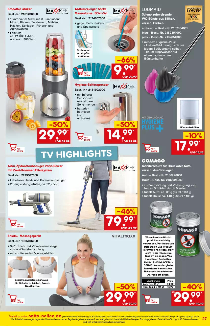 Aktueller Prospekt Netto Marken-Discount - Online-Magazin September - von 01.09 bis 31.08.2021 - strona 27