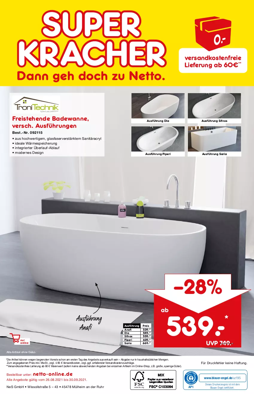 Aktueller Prospekt Netto Marken-Discount - Online-Magazin September - von 01.09 bis 31.08.2021 - strona 40