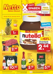 Gazetka promocyjna Netto Marken-Discount - Filial-Angebote - Gazetka - ważna od 14.01 do 14.01.2023 - strona 1 - produkty: alkohol, ananas, angebot, bestpreis, bitburger, burger, creme, deutschlandcard, ecco, eis, fleisch, frucht, fruchtsecco, hackfleisch, hackfleisch gemischt, kaffee, melitta, ndk, nuss, nutella, pils, premium pils, reis, reiss, rind, rotkäppchen, schwein, sekt, Ti, wein, ZTE