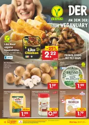 Gazetka promocyjna Netto Marken-Discount - Filial-Angebote - Gazetka - ważna od 14.01 do 14.01.2023 - strona 12 - produkty: bestpreis, bio, braun, bresso, champignon, champignons, champignons braun, eis, Like Meat, mais, mandel, mandeln, ndk, reis, rezept, Schal, Schale, Spezi, Ti, zwiebel, zwiebeln