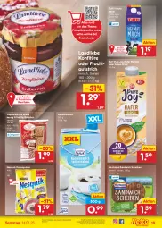 Gazetka promocyjna Netto Marken-Discount - Filial-Angebote - Gazetka - ważna od 14.01 do 14.01.2023 - strona 19 - produkty: angebot, aufstrich, bestpreis, brötchen, coppenrath, drink, eis, frische milch, frucht, fruchtaufstrich, hafer, hochland, kakao, kokos, kondensmilch, konfitüre, landliebe, milch, nesquik, reis, sandwich, Ti, zott, ZTE