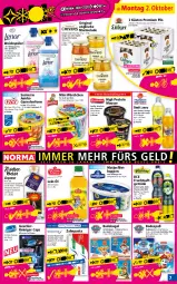 Gazetka promocyjna Norma - Norma - Gazetka - ważna od 09.10 do 09.10.2023 - strona 7 - produkty: Anhänger, apfel, Bad, Becher, beere, Berger, Cap, cola, deka, erdbeere, filet, flasche, frucht, fruchtsaft, fruchtsaftgetränk, garnelen, Garten, geschirr, getränk, gin, ginger, haselnuss, jumbo, knoblauch, Kugel, kühlregal, liqueur, mac, marmelade, matjes, Matjesfilet, mousse, nuss, orange, pasta, pils, premium pils, pril, regal, reiniger, saft, Spezi, Ti, vita, weichspüler, Wild, würstchen, zahnpasta, Zelt, zucker