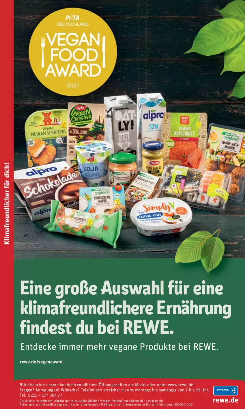 Aktueller Prospekt Rewe - REWE Ihr Kaufpark - von 21.03 bis 26.03.2022 - strona 14 - produkty: aktionspreis, bio, decke, eis, reis, telefon, Ti, uhr