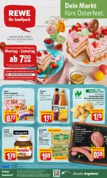 Gazetka promocyjna Rewe - REWE Ihr Kaufpark - Gazetka - ważna od 26.03 do 26.03.2022 - strona 1 - produkty: aktionspreis, angebot, angebote, bio, bratwurst, butter, eis, elle, ferrero, gewürz, Heu, Hohes C, irische butter, kartoffel, kartoffeln, kerrygold, lachgummi, Mett, Nimm 2, nutella, reis, rum, saft, schwein, schweine, schweinemett, speisekartoffeln, storck, Ti, uhr, wein, weine, wurst