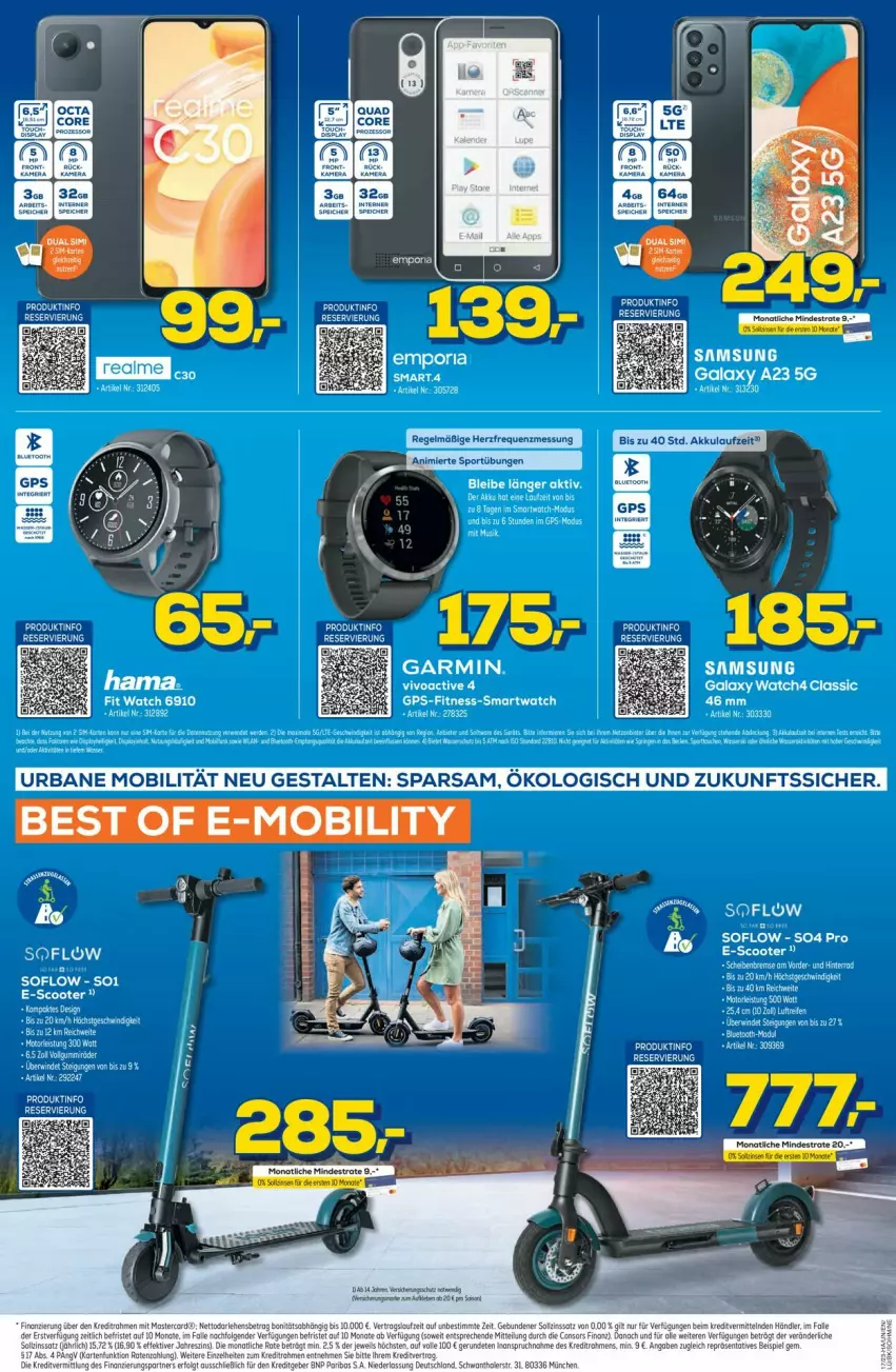 Aktueller Prospekt Euronics - Prospekte - von 26.04 bis 03.05.2023 - strona 10 - produkty: akku, bio, eis, ente, garmin, GPS, K2, LG, mastercard, Samsung, scooter, sim, smartwatch, Ti