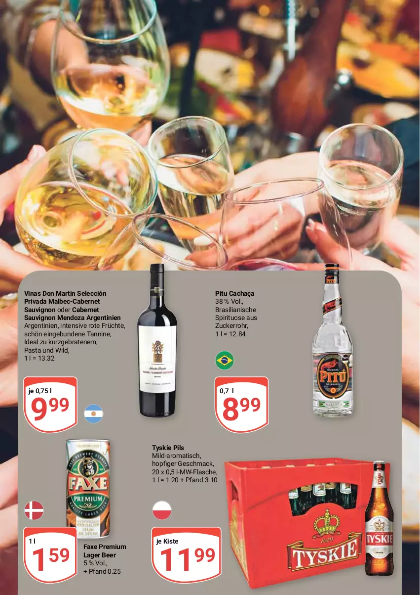 Aktueller Prospekt Globus - Prospekte - von 21.11 bis 26.11.2022 - strona 4 - produkty: axe, braten, cabernet, cabernet sauvignon, cachaça, flasche, früchte, mac, mw-flasche, pasta, pils, sauvignon, Ti, tisch, tyskie, Wild, zucker