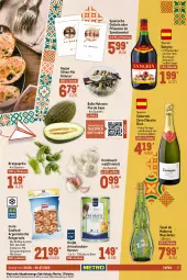 Gazetka promocyjna Metro - Food - Gazetka - ważna od 06.07 do 06.07.2022 - strona 7 - produkty: Artischocken, beutel, brut, Cava, chorizo, classico, Datteln, eis, elle, fisch, flasche, frucht, getränk, getränke, hartkäse, jamón serrano, kappa, Käse, knoblauch, kräuter, latte, mac, Manchego, Mantel, melone, melonen, Metro, milch, nuss, olive, oliven, Palette, paprika, perla, pflaume, pflaumen, reis, Ria, ring, sangria, Schal, Schale, schnittkäse, serrano, Speck, Tapas, Ti, Tintenfischringe, tisch, ziegenkäse