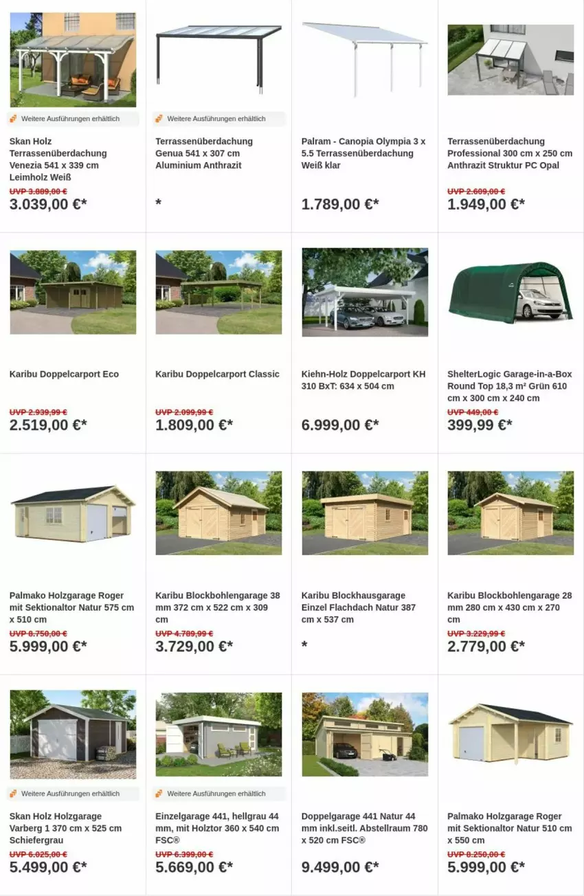 Aktueller Prospekt Obi - Prospekte - von 01.10 bis 09.10.2024 - strona 6 - produkty: Carport, Holz, LG, natur, sekt, Terrassenüberdachung, Ti