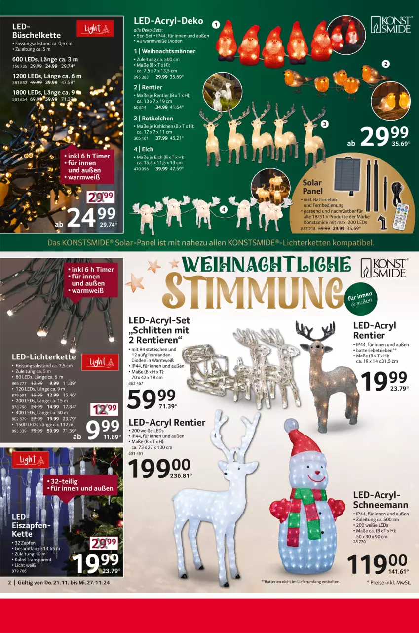 Aktueller Prospekt Selgros - Non Food - von 21.11 bis 27.11.2024 - strona 2 - produkty: batterie, batterien, bier, buch, eis, kerze, Kette, led-licht, leds, lichterkette, reis, rel, rum, Schlitten, tee, Ti, Tiere