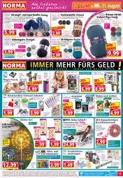 Gazetka promocyjna Norma - Norma - Gazetka - ważna od 05.09 do 05.09.2022 - strona 13 - produkty: akku, aufbewahrungskoffer, ball, Bau, Beba, Bebe, blume, Blüte, Draht, edelstahl, eis, elle, erde, flasche, Geschenkpapier, gin, Kätzchen, Kette, kleber, koffer, Kreide, Kugel, kugelschreiber, led-solarleuchte, leds, Leuchte, LG, messer, ndk, papier, Pinsel, Puzzle, reis, Roller, rum, Schal, Schere, socken, solarleuchte, Spiele, Sport, starlight, stifte, Strickgarn, Tasche, taschen, Ti, tisch, wasser, wolle