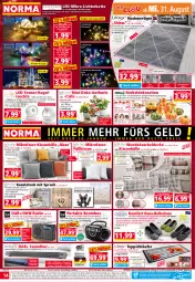 Gazetka promocyjna Norma - Norma - Gazetka - ważna od 05.09 do 05.09.2022 - strona 14 - produkty: akku, ball, Ballerinas, batterie, batterien, Bau, Bebe, beleuchtung, bett, blume, blumen, Blüte, braun, Cognac, decke, dekoration, dell, eis, Elan, elle, enders, fernbedienung, gin, Kette, kissen, kissenhülle, kraft, Kugel, Kürbis, kuscheldecke, Läufer, lebensmittel, led-licht, leds, Leuchte, LG, lichterkette, mikrofaser, mint, Mode, natur, ndk, Radio, reifen, reis, Ria, Schal, senf, smartphone, soundbar, Spiele, teppich, Ti, topf, Vase, wasser