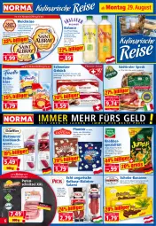 Gazetka promocyjna Norma - Norma - Gazetka - ważna od 05.09 do 05.09.2022 - strona 6 - produkty: Balaton, banane, bananen, beutel, eis, flasche, fleisch, Frit-Sticks, frucht, früchte, grapefruit, Käse, knoblauch, kühlregal, mac, mandel, mango, Mett, mettwurst, milch, mit frucht, natur, nuss, pasta, pfirsich, pizza, pute, putenschnitzel, regal, Reibekäse, reis, ring, salami, schnitzel, schoko, Speck, Spezi, südtiroler, Ti, weichkäse, wurst, zitrone