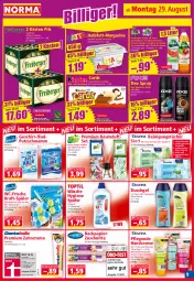 Gazetka promocyjna Norma - Norma - Gazetka - ważna od 05.09 do 05.09.2022 - strona 9 - produkty: alkohol, aloe vera, apfel, avocado, Bad, bamboo, beere, butter, creme, deo, deo spray, duschgel, flasche, geschirr, grana, granatapfel, grapefruit, handcreme, himbeer, himbeere, kakao, Kamill, kamille, keks, kokos, Kokoswasser, kraft, lack, limette, limetten, mac, Make-up, margarine, melone, melonen, Mett, metten, milch, ohne alkohol, papier, pfirsich, pils, Rana, Raumduft, Reinigung, reinigungstücher, schwamm, Sheabutter, Sport, tee, Ti, tücher, vita, wasser, wassermelone, wassermelonen, zahncreme, zitrone, zitronen