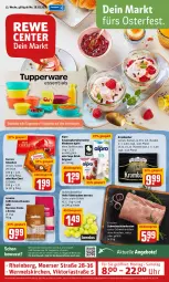 Gazetka promocyjna Rewe - Prospekte - Gazetka - ważna od 03.04 do 03.04.2022 - strona 1 - produkty: aktionspreis, alpro, angebot, angebote, apfel, Astra, beere, braten, caffè crema, classico, decke, drink, eis, elle, espresso, ferrero, Ferrero Küsschen, gin, Heu, himbeer, himbeere, joghur, joghurt, krombache, krombacher, lavazza, natur, oder espresso, reis, Ria, Rückenbraten, rum, Schal, Schale, schwein, schweine, schweinerücken, soya, tafeltrauben, Ti, trauben, Tupperware, uhr, wein, weine, zucker