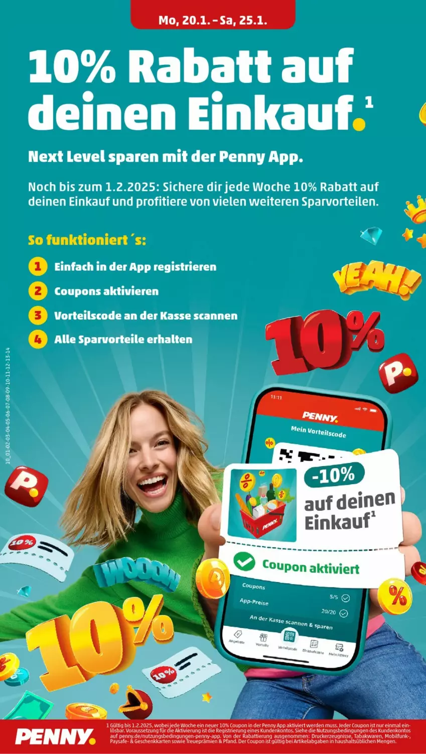 Aktueller Prospekt Penny - Prospekte - von 20.01 bis 25.01.2025 - strona 10 - produkty: coupon, drucker, erde, kerze, Ti