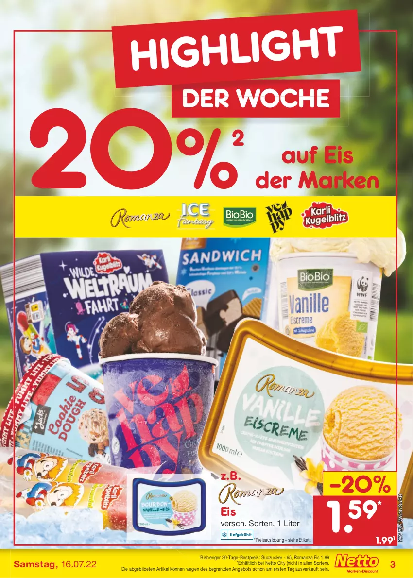 Aktueller Prospekt Netto Marken-Discount - Filial-Angebote - von 11.07 bis 16.07.2022 - strona 3 - produkty: angebot, bestpreis, eis, reis, südzucker, Ti, usb, ZTE, zucker